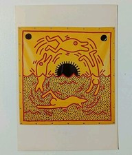 Cartolina Keith Haring Vintage 1992 Stampata A New York 11 X 15 Cm Rarissima 