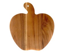 Tagliere in Legno di Acacia a Forma di Mela - Sagomato - 30,3 x 33 x 1,5 cm (h)