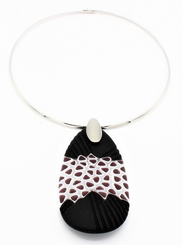 Collana donna vetro battuto - collana,
