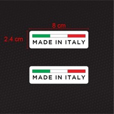 2 Adesivi Bandiera Made in