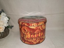 VINTAGE SCATOLA LATTA BISCOTTI DORIA RIVIERA diam19h14