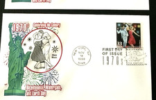 DISCO DANCING SATURDAY NIGHT FEVER ANNI 70 DECENNIO 1998 CTC FARNAM CACHET FDC UNAD