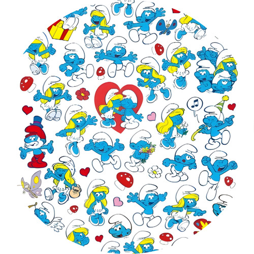 65x puffi sticker - sticker, stickers