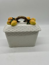 Cestino ceramica bianca