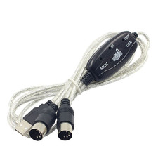 Cavo Adattatore USB MIDI In Out Interfaccia Audio 16 Canali per PC/Controller