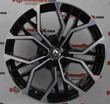 4 cerchi lega nuovi renault dacia r18 nero lucido diamantato lt000065