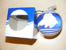 4 PALLINE DI NATALE GOURMET GATTO - IN METALLO - NUOVE CON SCATOLA