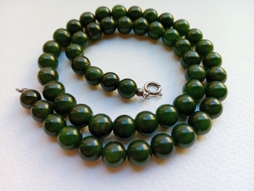 Collana vintage giada verde - vintage,