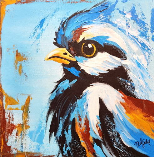 Quadro ritratto uccellino