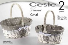 SET 2 CESTE OVALI IN VIMINI