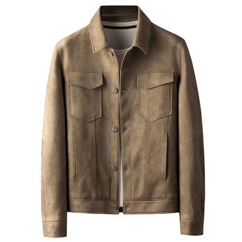 Giacca cappotto uomo ecopelle