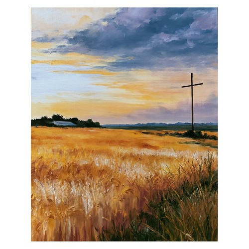 Poster paesaggio dorato arte - poster,