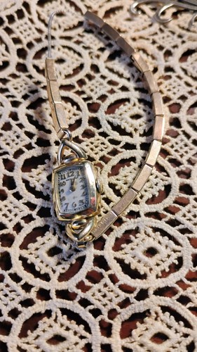Vintage hamilton 14k ticks - gf,