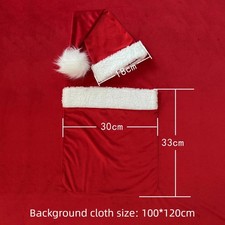 Oggetti di scena neonato accessori morbidi cappello adorabile coperta decorativa rosso