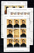Romania 2007 Mi. 6235-6237 Lenzuolo in miniatura 100% usato personalità