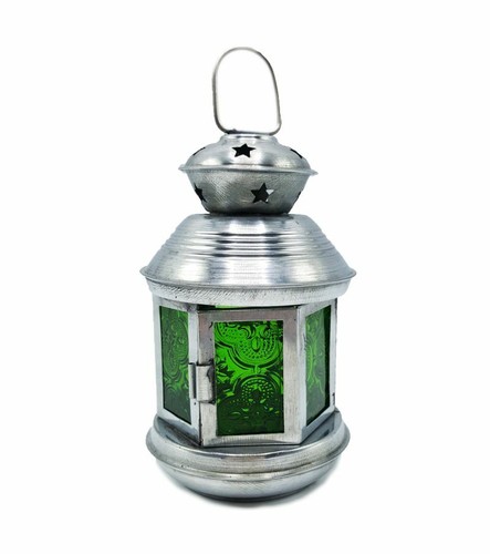 Lanterna galvanizzata verde - lanterna,