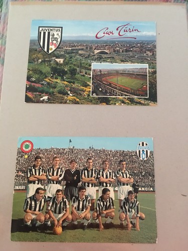 Juventus coppia cartoline anni