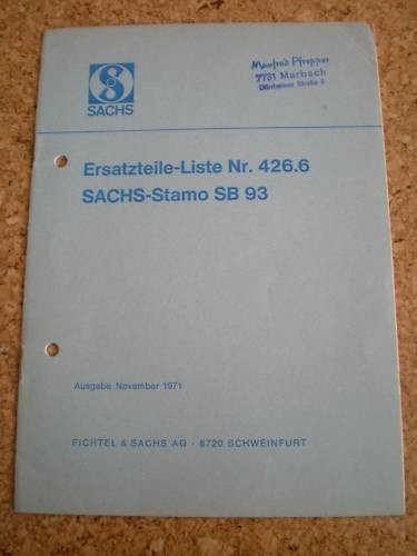 Catalogo ricambi sachs stamo - catalogo,