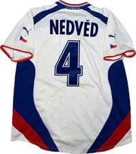 maglia Czech Republic Euro 2000 NEDVED Puma XL vintage shirt NO THAI