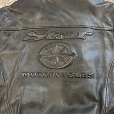 Rara giacca pelle moto Yamaha