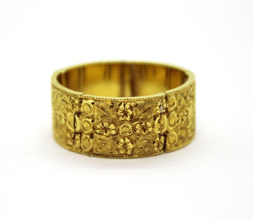 Anello oro giallo inciso - anello, a