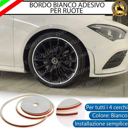 Contorno bianco bordo ruote - contorno,