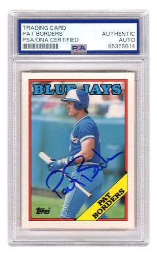 Pat borders signed - signed, blue