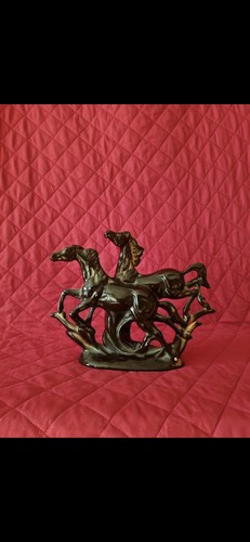Scultura antica cavalli - antica, patina