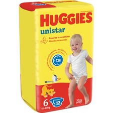 HUGGIES.72 PANNOLINI - HUGGIES UNISTAR EXTRALARGE PZ.12 IN 6 CONFEZIONI 00000004