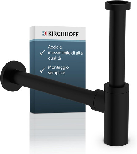 Sifone design nero opaco - sifone,