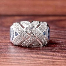 Anello hip hop da uomo in oro