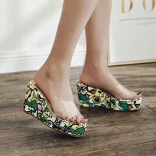 Sandali eleganti sabot zeppa