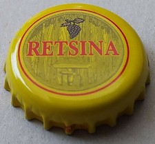 Tappi a corona Retsina vino bianco Grecia Greece 1 pezzo KK Crown Bottle cap 