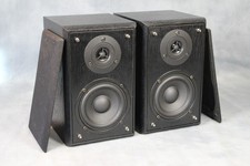 Eltax DX-50 Stereo HiFi Nero Frassino Libreria 2 Vie 100w Altoparlanti e Griglie Danese