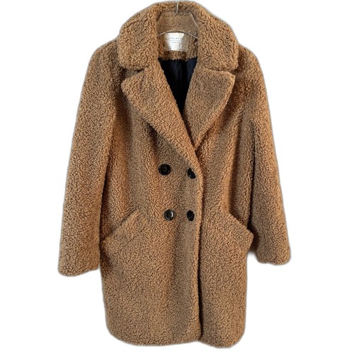 Zara teddy double breast - zara, coat