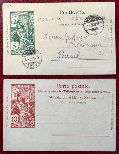 Svizzera 1900 upu cartolina - svizzera,