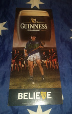 Guinness Believe Vintage Advertising Promo Bar Man Cave Card Stand