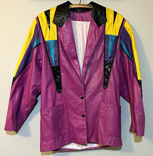 Giacca pelle vintage - , ricky