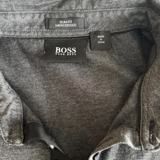 Polo uomo BOSS grigia e nera