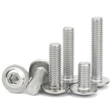 M3 M4 M5 M6 Bulloni a testa di bottone flangiato attacco esagonale viti esagonali acciaio inox
