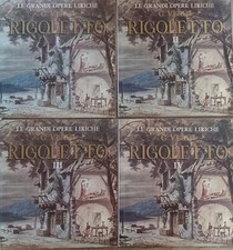 Collezione  completa LE GRANDI OPERE LIRICHE: G.VERDI - RIGOLETTO 4 volumi - NM