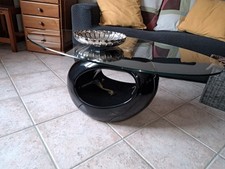 Tavolino Da Salotto Con Piano In Vetro