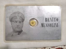 Benito Mussolini Moneta Dorata
