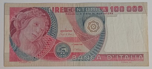 Italy 100000 lire botticelli - lire,