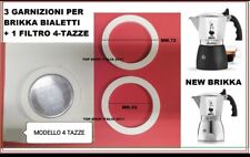 RICAMBI 3 PEZZI GUARNIZIONE + 1 FILTRO 4 TAZZE PER NEW BRIKKA BIALETTI  1 2024