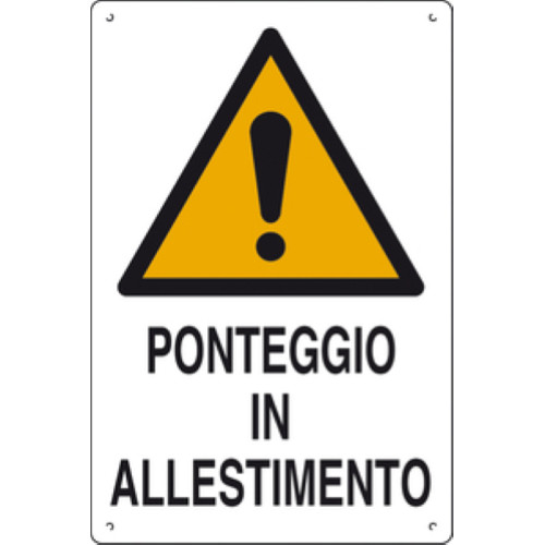 Cartello ponteggio in - cartello,