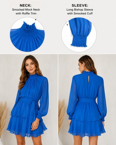 Abito alex marie blu cobalto - abito,