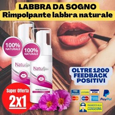 Natulips ® X2 Originale Rimpolpante Labbra Carnose Effetto Volumizzante Naturale