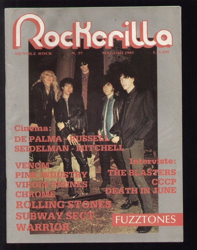Rockerilla 1985 fuzztones - 57/1985,