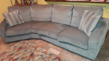 Comodo divano Usato SEMI-angolare di 4 posti, tessuto facilmente lavabile
